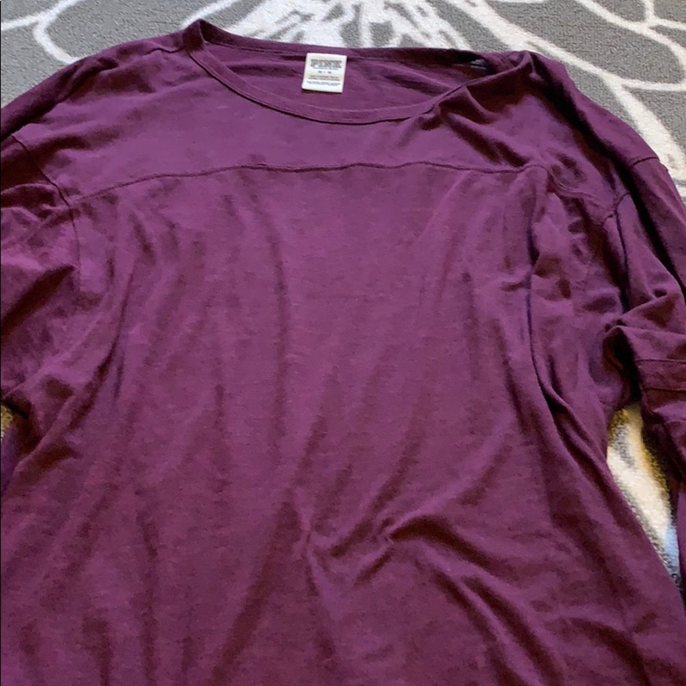 Pink elbow sleeve shirt :)